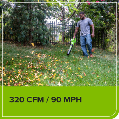 24V 12" Cordless Battery String Trimmer/Edger and 320CFM Leaf Blower Combo Kit w/ 2.0Ah Battery and Charger