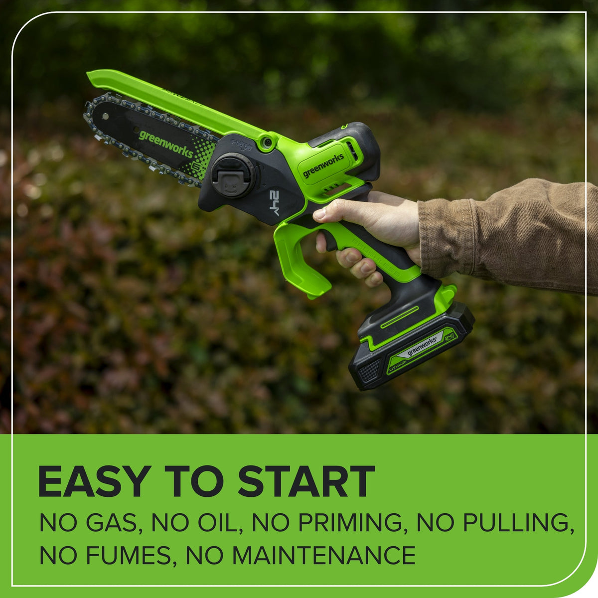 24V 6" Gen 2 Cordless Battery Brushless Pruner Saw (Tool Only)