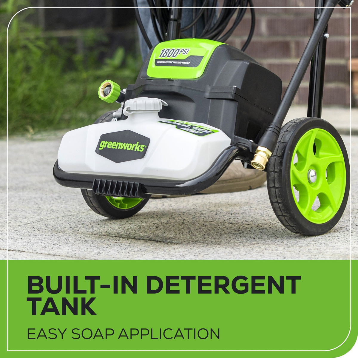 1800 PSI 1.1 GPM Corded Electric Pressure Washer (Open Frame)