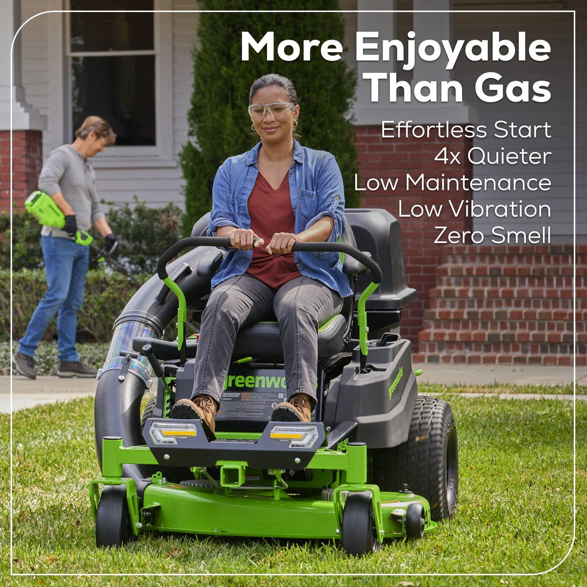 60V 42" Electric CrossoverZ Zero Turn Mower: (6) 8 Ah Batteries and 600W Wall Charger, CRZ4262