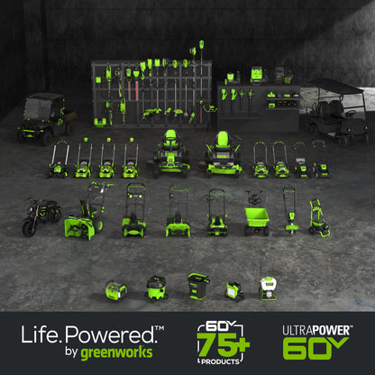 60V 21" Cordless Battery Self-Propelled Mower: (2) 5Ah Battery and 6A Rapid Charger, LM2156S