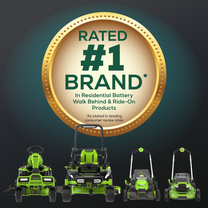 RENEWED 60V 42" Cordless Battery CrossoverT Riding Lawn Mower, (4) 8.0 Ah Batteries and (2) Dual-Port Turbo Chargers, CRT4262