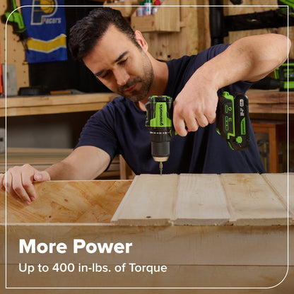 24V Brushless 1/2" 400 in/lbs Drill / Driver and 6.5" Circular Saw Combo Kit w/ (2) 2.0Ah USB-C Batteries and 65W USB-C Fast Charger