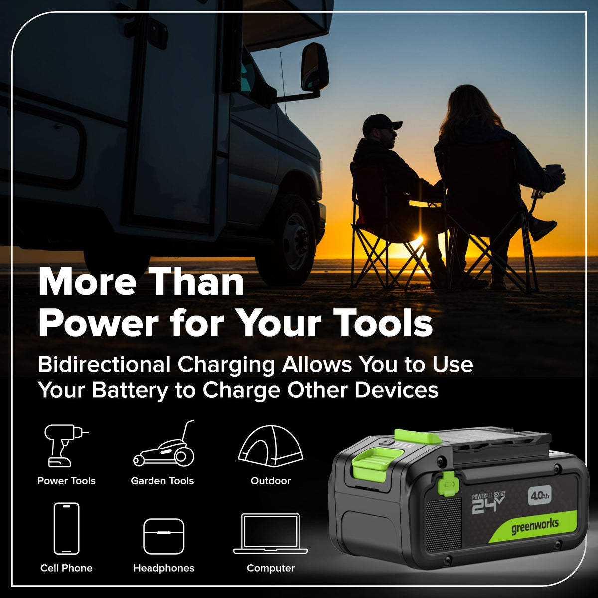 24V Cordless 400 in-lbs Drill/Driver Power Tool 5PC Combo Kit, (1) 4.0 Ah and (1) 2.0 Ah USB-C Batteries and Charger