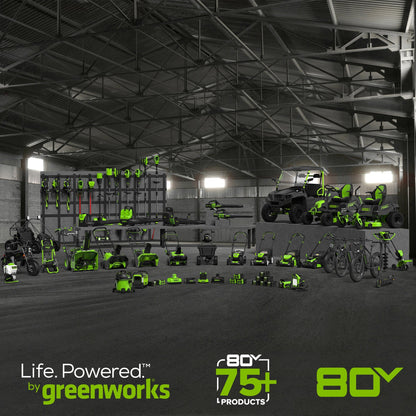 80V 42" CrossoverT Riding Lawn Tractor : (4) 6.0 Ah Batteries and 600-Watt Charger, CRT4282
