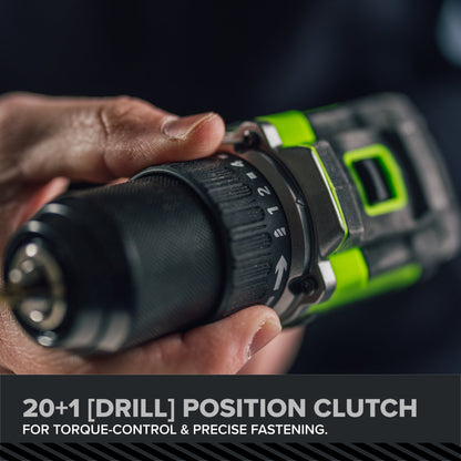24V PowerAll Pro 1/2" 530 in-lb Drill Driver, with 2.0 Ah USB-C Battery, 30W USB-C Charger Block, 3' 100W USB-C Cable