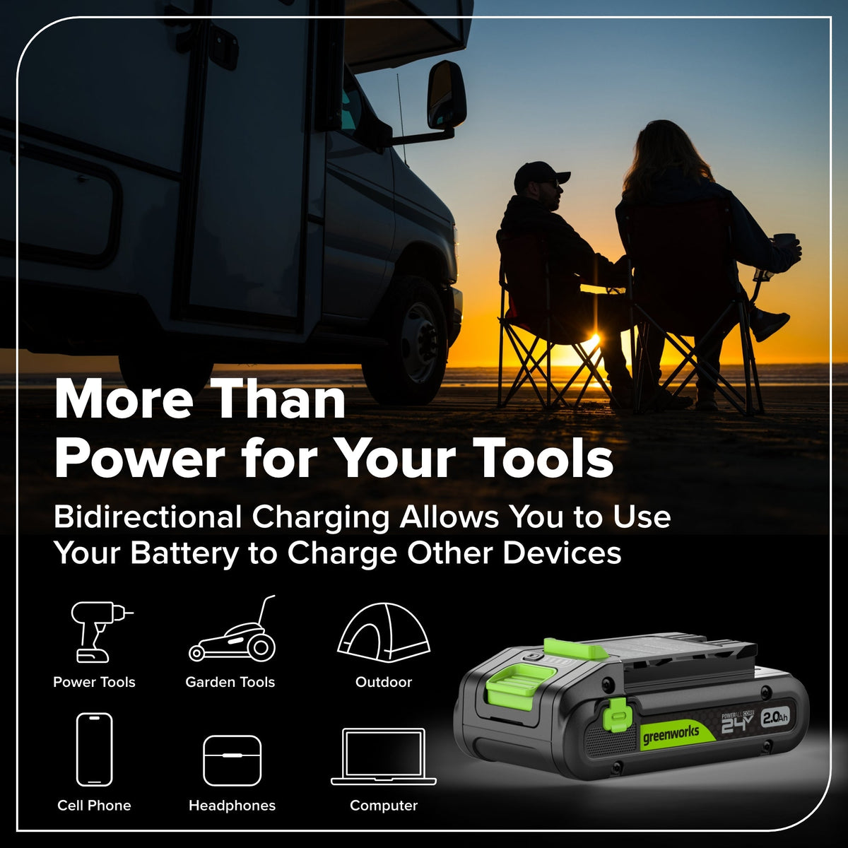 24V 1/4" 1950 in/lbs Brushless Impact Driver Premium Kit: (1) 2.0 Ah Battery, (1) 30W Charger & Cable and 23-piece Accessory Sets