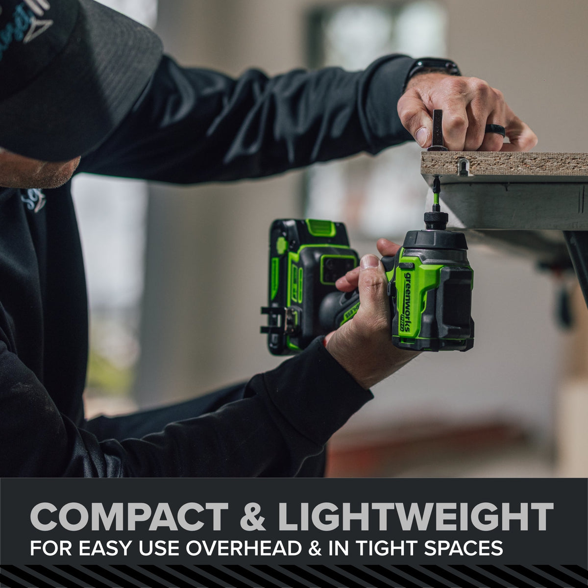 24V PowerAll Pro 2,200 In-Lb Impact Driver, with 2.0 Ah USB-C Battery, 65W USB-C Charger Block, 3' 100W USB-C Cable, Belt Clip and 10-PCS Bit Set