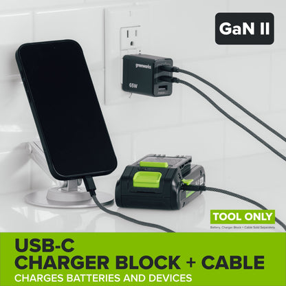 24V PowerAll Jigsaw with Blade, Dust Port Adapter, and Tube Adapter