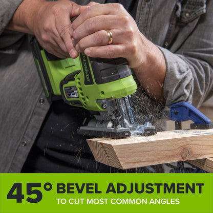 24V Cordless 280 in-lbs Drill/Driver Power Tool 3PC Combo Kit w/ 6-1/2" Circular Saw & 3000SPM Jig Saw: (1) 2.0Ah USB-C Battery & Charger, (1) 3' 100W USB-C Cable