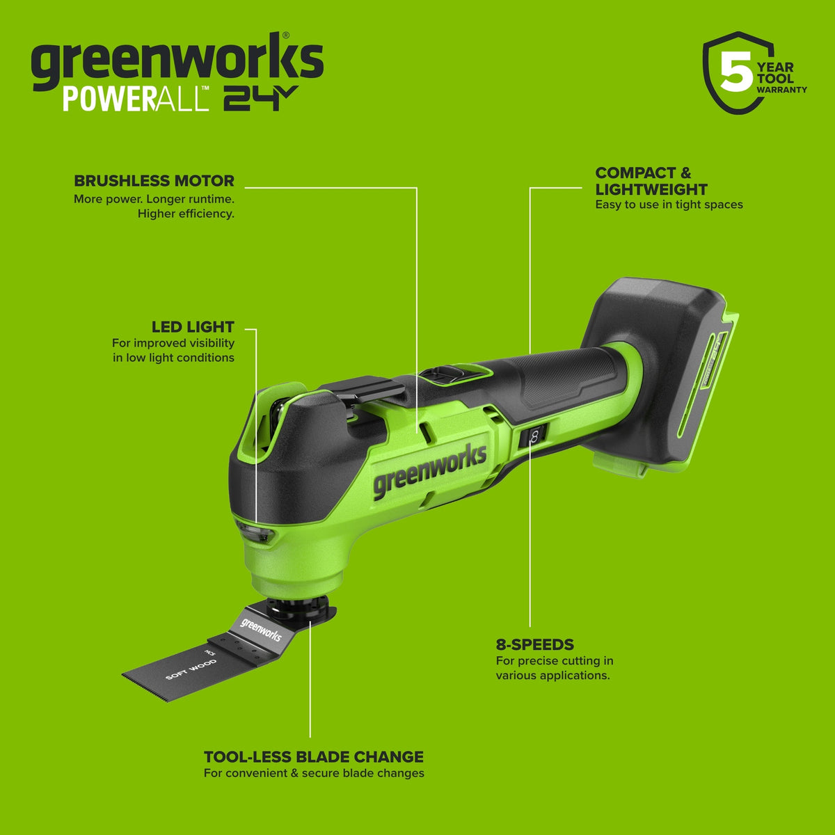 24V Cordless 280 in-lbs Drill/Driver Power Tool 6PC Combo Kit: (2) 2.0 Ah USB-C Batteries, 30W USB-C Charger Block, and 3' 100W USB-C Cable