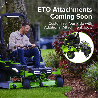 80V 54" MaximusZ Zero Turn Riding Mower: (2) 16.0 Ah and (4) 6.0 Ah Batteries and 1.5kW Charger, MZ5481