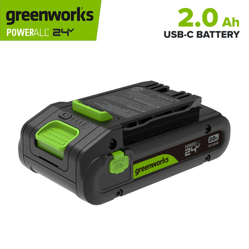 24V PowerAll High Power 2.0 Ah Battery with Bi-Directional 65W USB-C Charging Port