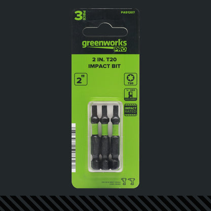Pro 3-PC S2 2” Impact Rated Bits