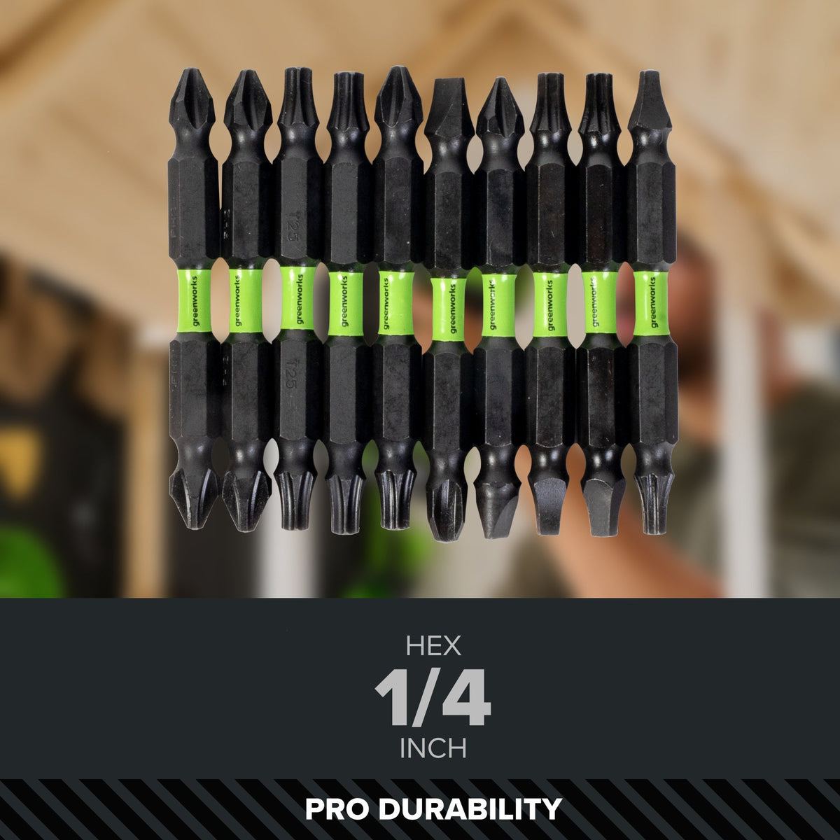 24V PowerAll Pro 2,200 In-Lb Impact Driver, with 2.0 Ah USB-C Battery, 65W USB-C Charger Block, 3' 100W USB-C Cable, Belt Clip and 10-PCS Bit Set