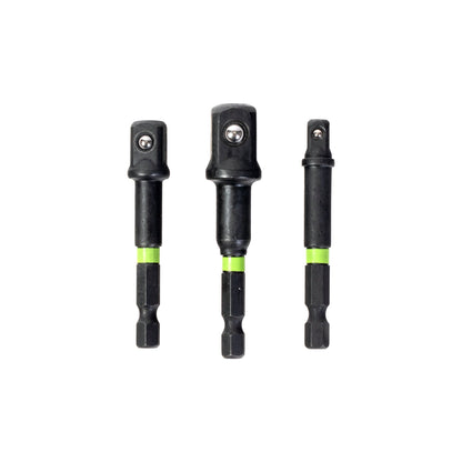3-PC Impact-Rated Hex Shank Socket Driver Set