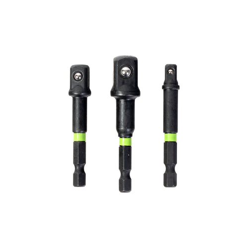 3-PC Impact-Rated Hex Shank Socket Driver Set