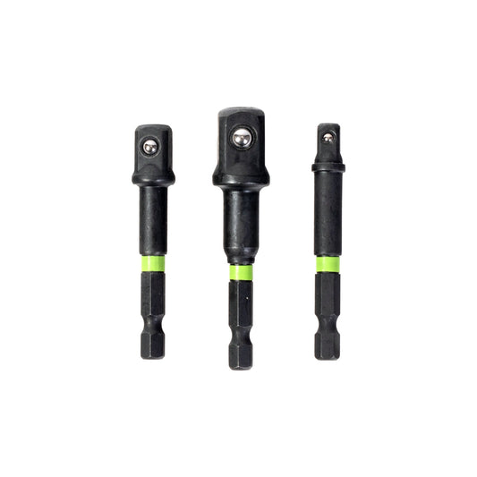3-PC Impact-Rated Hex Shank Socket Driver Set