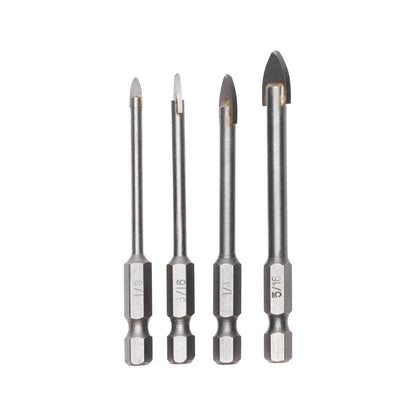 4-PC Glass and Ceramic Bit Set