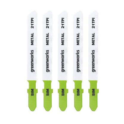 5-PC 3-5/8 in. 24 TPI HSS Thin Metal Jigsaw Blade