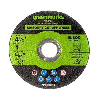 1-PC 4-1/2"  Type 1 Metal Grinding Wheel 7/8" Arbor