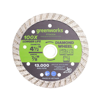1-PC 4-1/2" Masonry Cutting Turbo Diamond Wheel