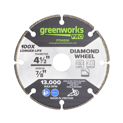 1-PC 4-1/2" Metal Cutting Segmented Diamond Wheel