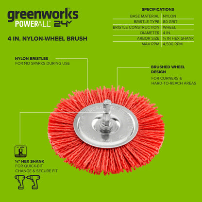 4" Nylon Wheel Brush