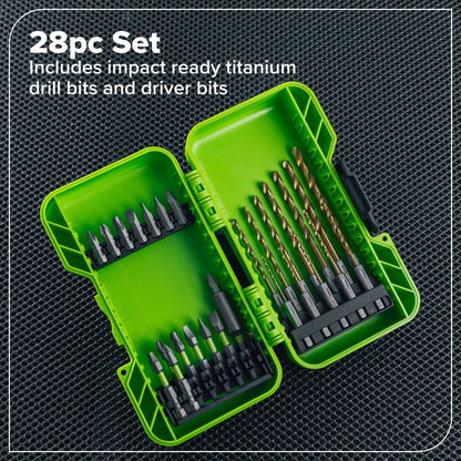 28pc Multi-Material Drill and Driver Accy Kit